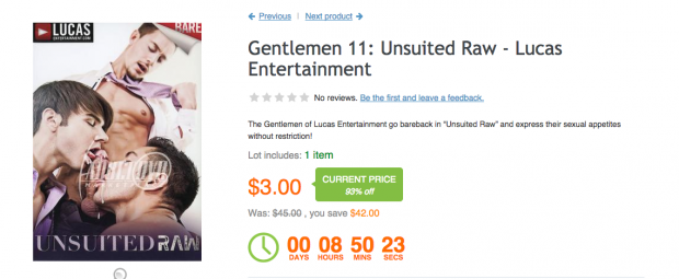 Bid To Win Unsuited Raw For 94% Off!
